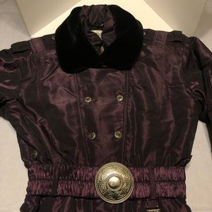 Féra women 10 fine vintage 1 piece ski suit purple